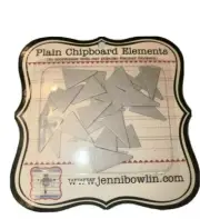Plain Chipboard Elements Jennibowlin (24 pieces)