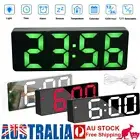 Modern Digital Clock LED Mirror Display Alarm Temperature Time Table Desk New