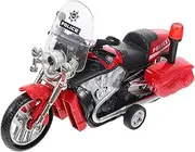 MUSISALY Police Motorcycle Model for Pull Back Car Motorbike Present for Boys and and Material for Role Play and Birthday Surprises