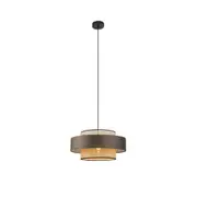 Olcay Modern Elegant Pendant Lamp Ceiling Light - Brown & Natural