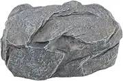 Key Hiders Outside, Key Hider Hide A Key Fake Stone Rock Yard House Accessories Outdoor Secret Safe Box for Keys Safe Storage Decorative for Outside Yard Light Blue
