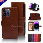 Wallet Leather Case For iPhone 16 15 14 13 12 11 Pro Max XR Plus Flip Cover Case