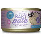 Tiki Cat Chicken & Chicken Liver Pate Kitten Food Can 68gx12