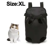 Dog Carrier Backpack - Legs Out Front - Facing Pet Carrier Backpack Small Medium Large Dogs, Airline Approved Hands - Free Cat Travel Bag Walk-Black-XL