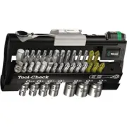 Wera 05073220001 Tool-Check 1 SB Bit Ratchet Set with Sockets