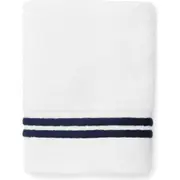 SFERRA Aura Nuova Combed Cotton Washcloth in White/Navy at Nordstrom