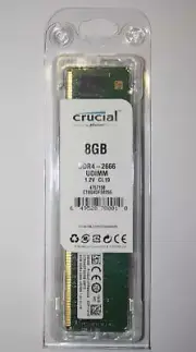 Crucial 8GB DDR4 2666MHz PC4-21300 Desktop Memory 288-Pin SR x8 CT8G4DFS8266