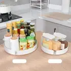 [showallthe] Kitchen Turntable Spice Rack Multifunctional Rotating Double Layer