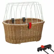 RIXEN & KAUL H.R Pet Basket " Doggy Wicker Bike Basket