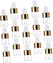 FOYTOKI 25pcs Glass Dropper Bottles Essential Oil Bottles Dropper Tight Seal Travel Size Leak