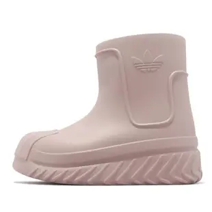 adidas 雨鞋 Adifom Superstar Boot W 女鞋 粉 厚底 膠鞋 貝殼頭 三葉草 愛迪達 ID4280