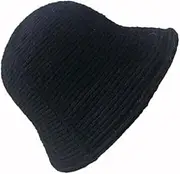 [xinghaikuajing] Autumn and Winter Fisherman Hat Female Warm Fashion Hundred Knitted Solid-Colored Big Head Bucket Pot Hat Tide 头围56-60cm Solid-Color Fisherman's hat Curry Color