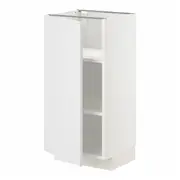 METOD base cabinet with shelves, white/Stensund white, 40x37x80 cm
