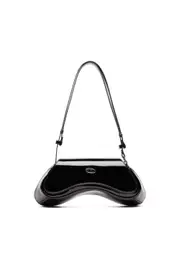 [Diesel] Diesel - Play-Glossy crossbody bag - Shoulder Bags - Woman - Black UNI Black