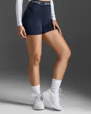 Core Compression 3 Inch Shorts, 2XU, XS, Midnight/Midnight, Female