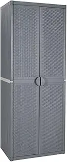 Garden Cabinet 25.6"x17.7"x67.7" Rattan-4063