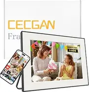 10.6 Inch 64GB Digital Photo Frame ,100%sRGB Gorgeous 1920x1280IPS Resolution, Touch Screen, WiFi 6&5G Frameo App for Instant Photo & Video Sharing Anywhere, Supports SD Card & USB Upload, Auto Rotate