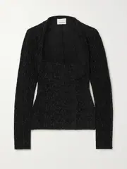 [Isabel Marant] Isabel Marant - Dwayne Flocked Crepe Blouse - Black - FR 40 FR 40 Black