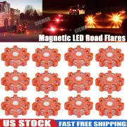2-10Pcs Emergency Flash Strobe Rotating Beacon Warning Light Safety Light Amber