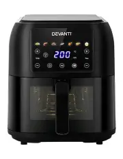[Devanti] Air Fryer 8L LCD Fryers in Black