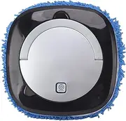 Automatic Floor Mopping Robot Vacuum and Mop Robot Intelligent for Home Wood Tile Marble Low Noise (Silver)