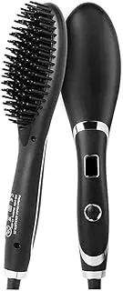 Ionic Hair Straightener Comb - Hair Straightening Brush & Iron with Nano Titanium Coating for Even Heat, Professional Hair Tools for Styling