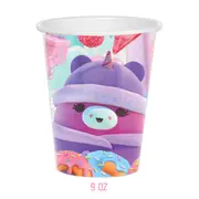 Squishmallows Theme 266ml 9 OZ Paper Cups 10PK - Kids Birthday Party Tableware