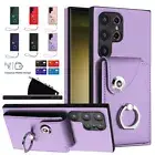 For Samsung Galaxy A54A53A52A34A15 Magnetic Wallet Leather Strap Case Card Cover