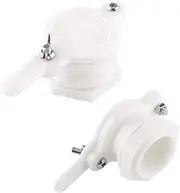 Honey Gate Valve ABS Plastic 2.2Inch Extractor Tap Honey Extractor Equipment Honey Tap for Beekeeper (White)