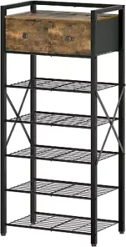 Shoe Rack, 7-Tier Shoe Storage Organizer for Entryway, Free Standing Shoe Shelf