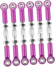 NAMOARLY 1/10 Car Upgrade Parts 6pcs 71mm Turnbuckle Rod Linkage Metal Machined Easy Installation Fit for