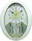 Rhythm Clocks "Snowflake Pearl" Musical Motion Clock Snowflake Pearl