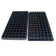 98 Cell Vented Plug Trays - Case of 100 - Black - Seed Starting & Propagation