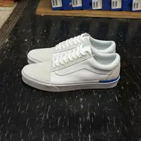 在飛比找樂天市場購物網優惠-VANS Old Skool 白色 藍線 藍色 白藍 全白 