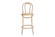 Matt Blatt Bentwood Bar Stool (Natural Beech/Rattan Seat)
