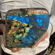 4.8lb Natural Gorgeous Labradorite Quartz Crystal Stone Specimen Healing