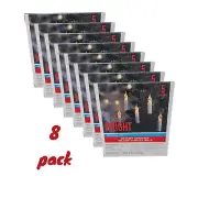 LED Candle String Lights 5 ct x 8 (40 lights total) Battery Operated Indoor Use