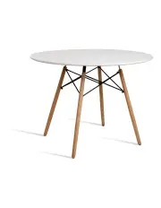 [Artiss] Round Beech Timber Dining Table