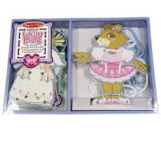 Melissa & Doug Threading BEAR Kids Learn To Tie Lace Lacing Wooden Toy Gift BNIB