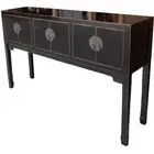 Chinese Black Console/Hall Table (43-030)
