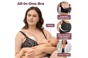 Hands Free Pumping Bra, Expression Bra, Breast Feeding Bra, Two Way Straps, Compatible for All Breast Pumps