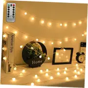 LED Ball String Lights, 19.6FT 40LEDs Globe Waterproof Fairy String Lights