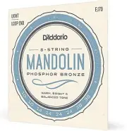 D'Addario 8-String Mandolin Phosphor Bronze Light Loop End 10-38 Strings EJ73