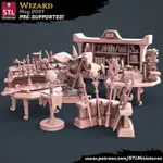 愛玩創意工作室-微縮模型-巫師套裝~3D列印 公仔 戰棋 TRPG D&D