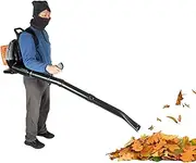 Handheld Gas Leaf Blower, 63CC Leaf Vacuum W/Mixing Bottle for Leaf Sweeping, Lawn Cleaning, Sand and Gravel Cleaning, Yard Snow, Welding Slag Cleaning