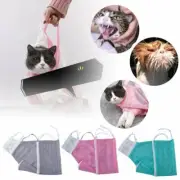 Mesh Cat Grooming Bath Bags Washing Bags For Pet Bathing Nail Trimming