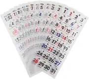KALLORY 1 Set Planner Date Stickers Days Removable Calendar Numbers for Easy Organization Planner Accessories for Home Office School Use