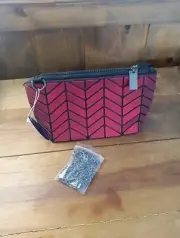 NWT Emilio Pepe Italy Women's Small Geometric Evening Bag Clutch Crossbody Red