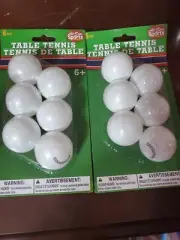 2x All Star Sports 6 Piece Table Tennis Ball Set Ping Pong Balls