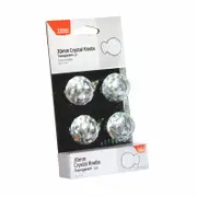 Taskmaster 30mm Crystal Cabinet Knob - 4 Pack